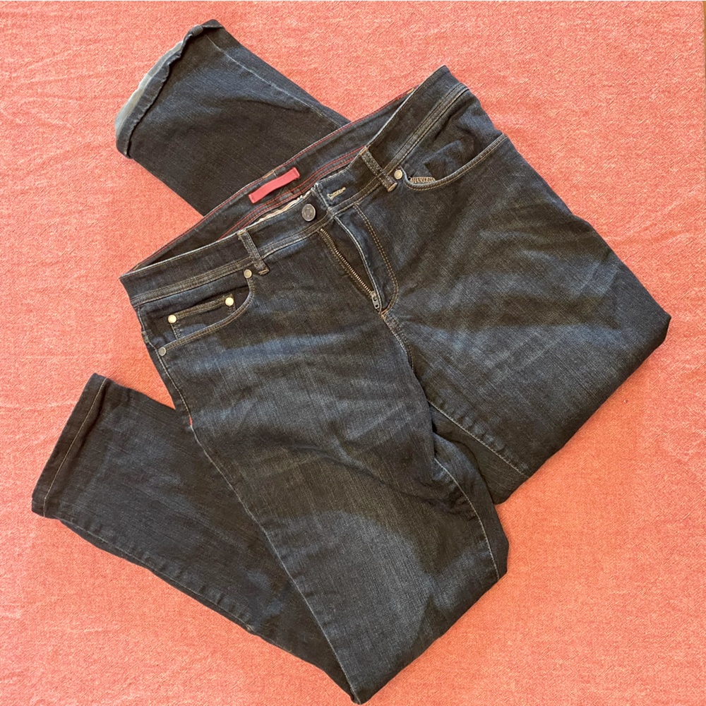 LL bean flannel lined jeans sz 10